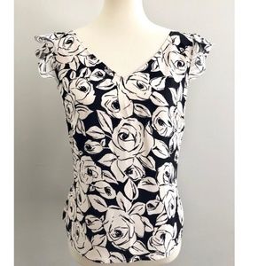 Escada 100% Silk Ruffle Sleeve Blouse